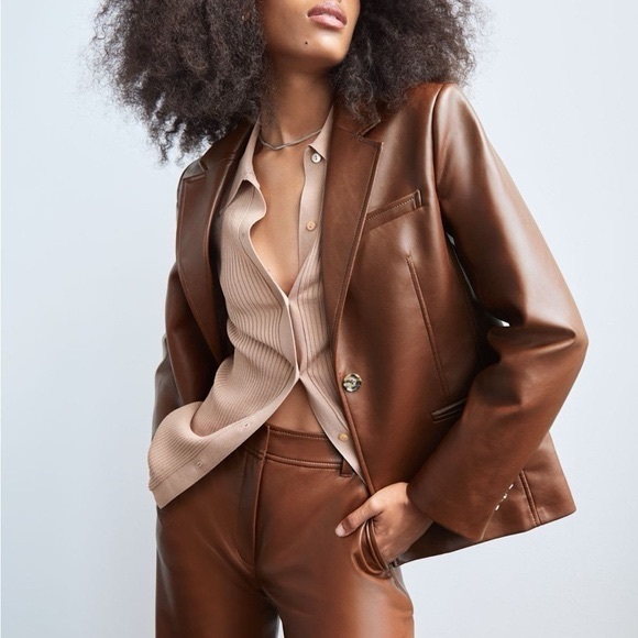 Babaton Brown Blazer - Picture 2 of 13